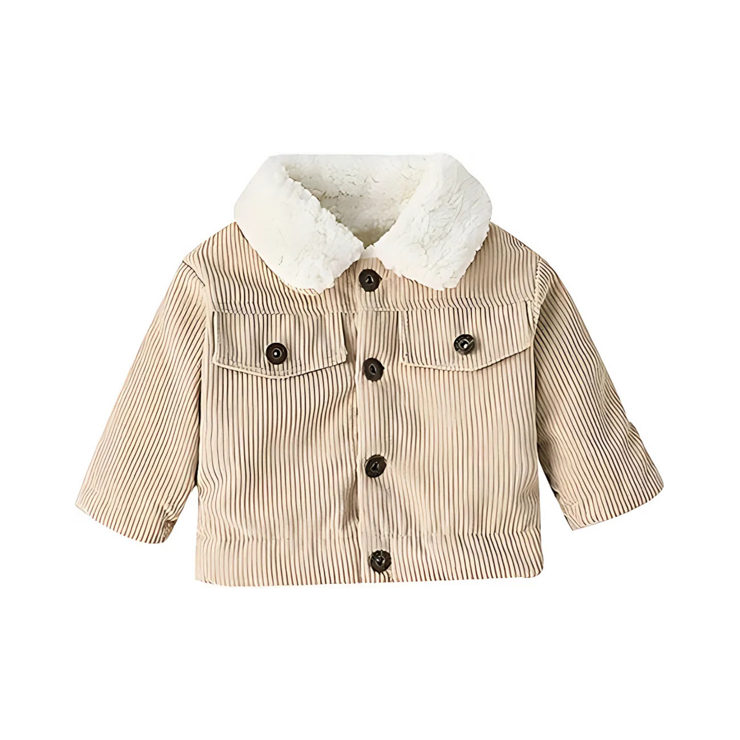 Baby Boys Girls Corduroy Jacket Children's Sherpa Lined Warm Winter Outdoors