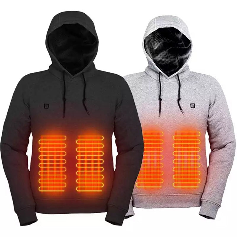 New Outdoor Electric USB Heating Men's Winter Warm Heated Clothing Charging Jacket