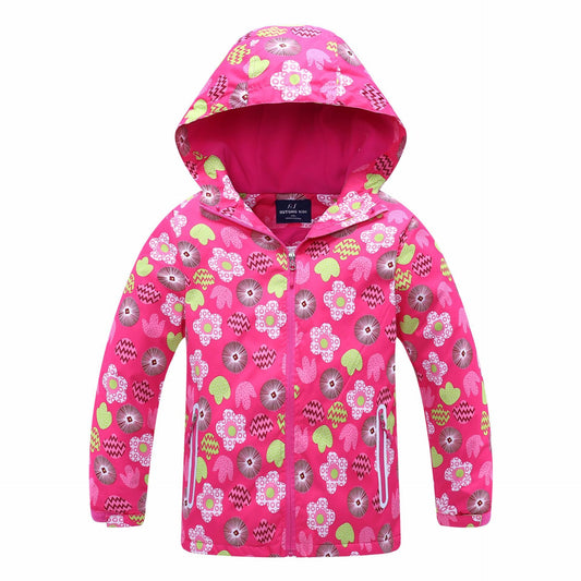 Big Children's Windproof And Rainproof Children's Windbreaker Girls' Jackets