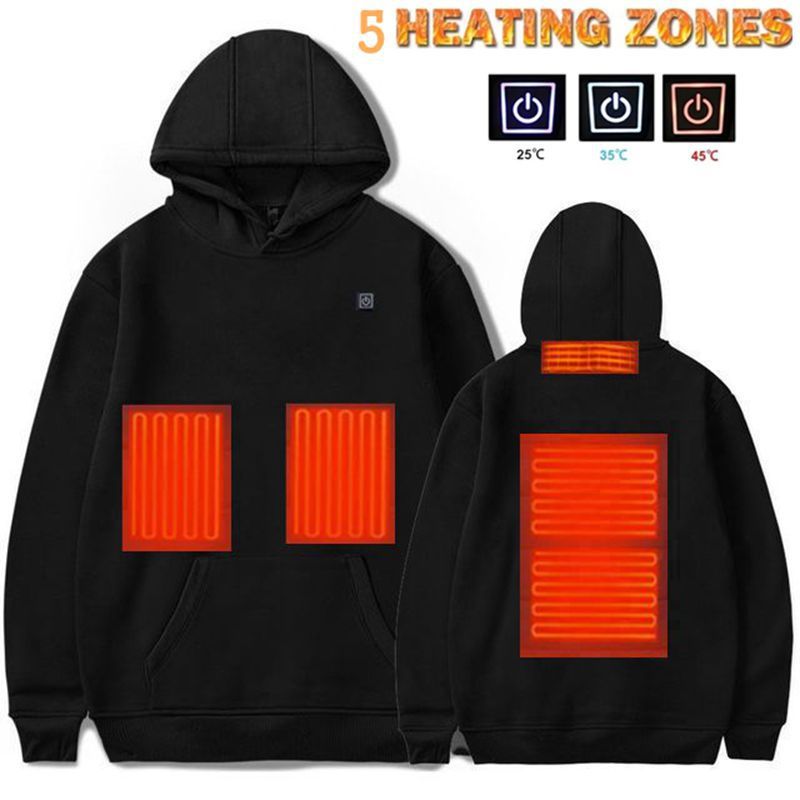 New Outdoor Electric USB Heating Men's Winter Warm Heated Clothing Charging Jacket