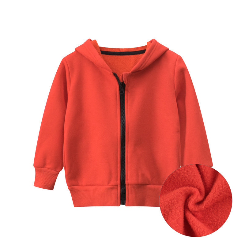 Children's Jacket Zipper Sweater Fleece Baby Cothes