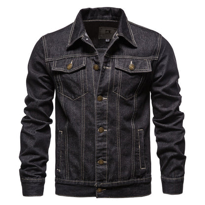 Men's Denim Jacket Cotton Casual Slim Jacket