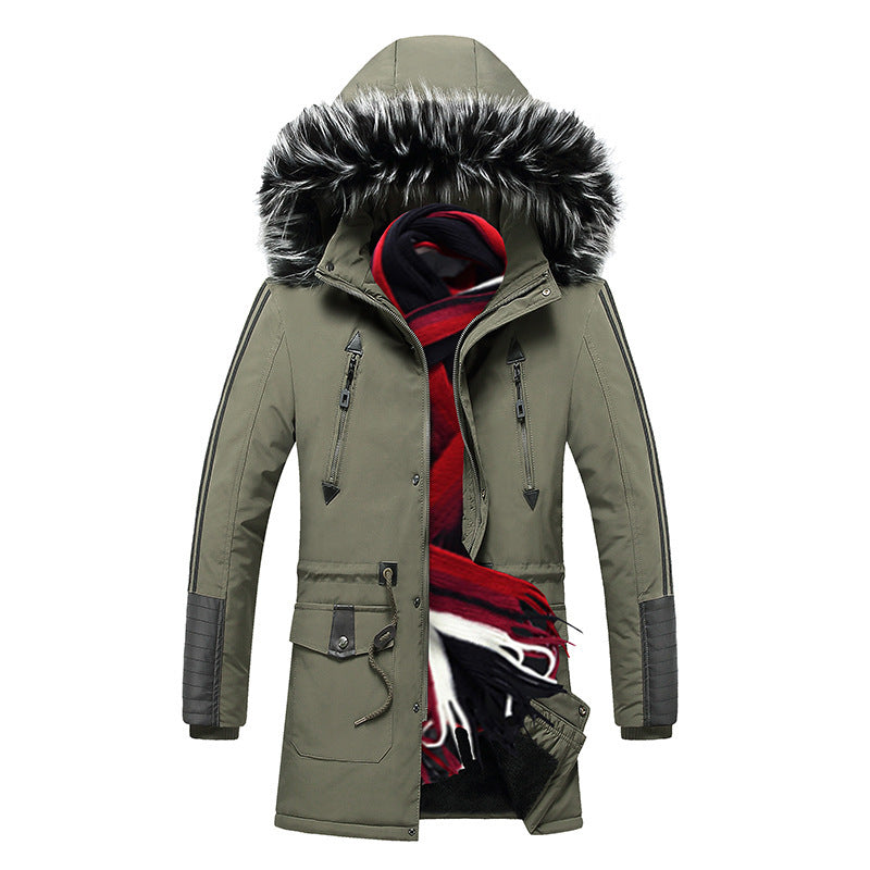 Hooded warm cotton jacket