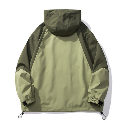 Classic Fashion Colorblock Shell Jacket Men