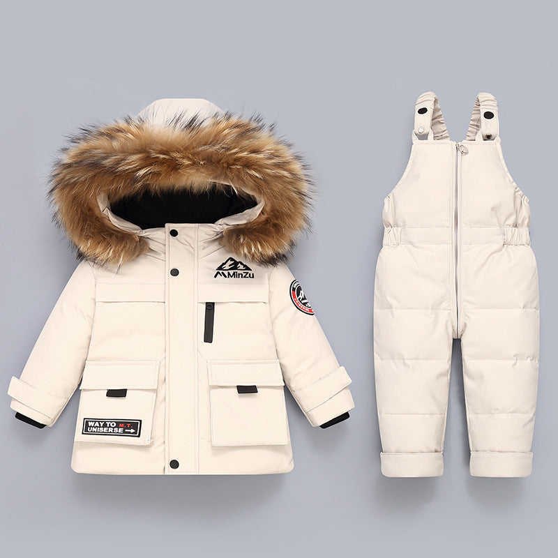 Winter Baby Down Jacket Two Piece Set Kids Down Jacket