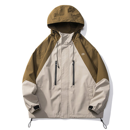 Classic Fashion Colorblock Shell Jacket Men