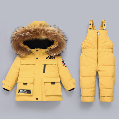 Winter Baby Down Jacket Two Piece Set Kids Down Jacket