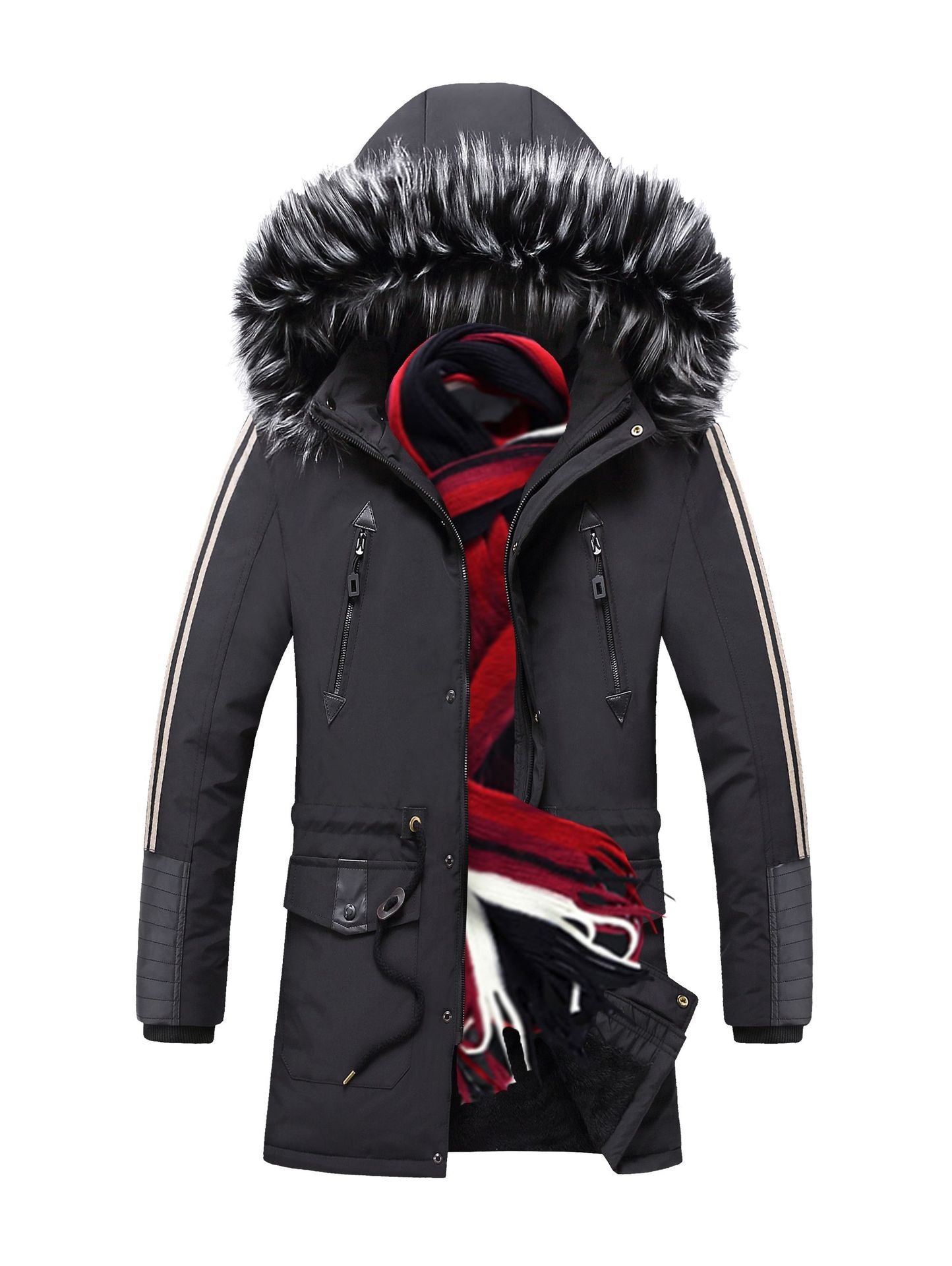 Hooded warm cotton jacket