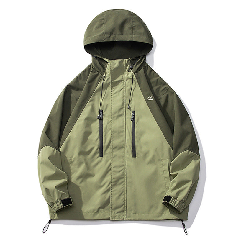 Classic Fashion Colorblock Shell Jacket Men