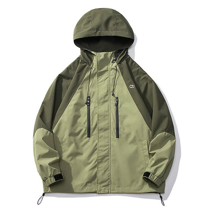 Classic Fashion Colorblock Shell Jacket Men