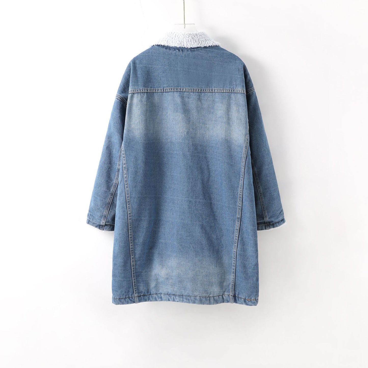 Vangal Fur Warm Winter Denim Jacket Women