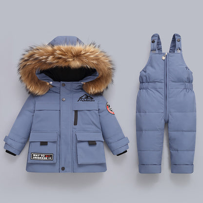 Winter Baby Down Jacket Two Piece Set Kids Down Jacket