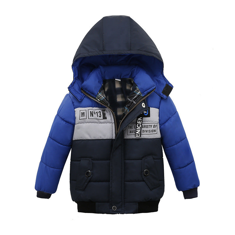 Small And Medium Sized Boys Cotton Padded Jackets