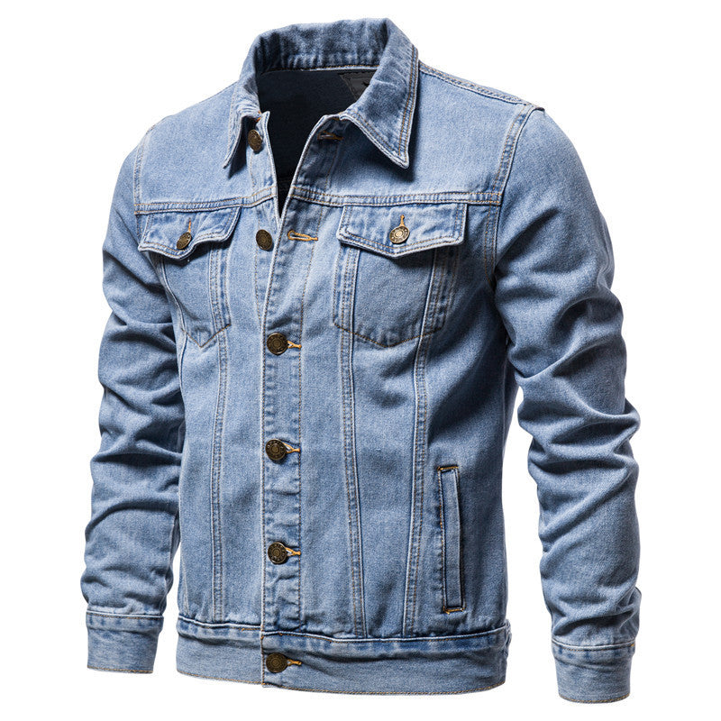 Men's Denim Jacket Cotton Casual Slim Jacket