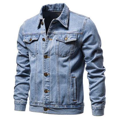 Men's Denim Jacket Cotton Casual Slim Jacket