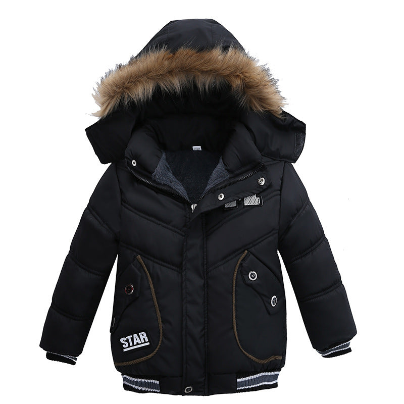 Small And Medium Sized Boys Cotton Padded Jackets