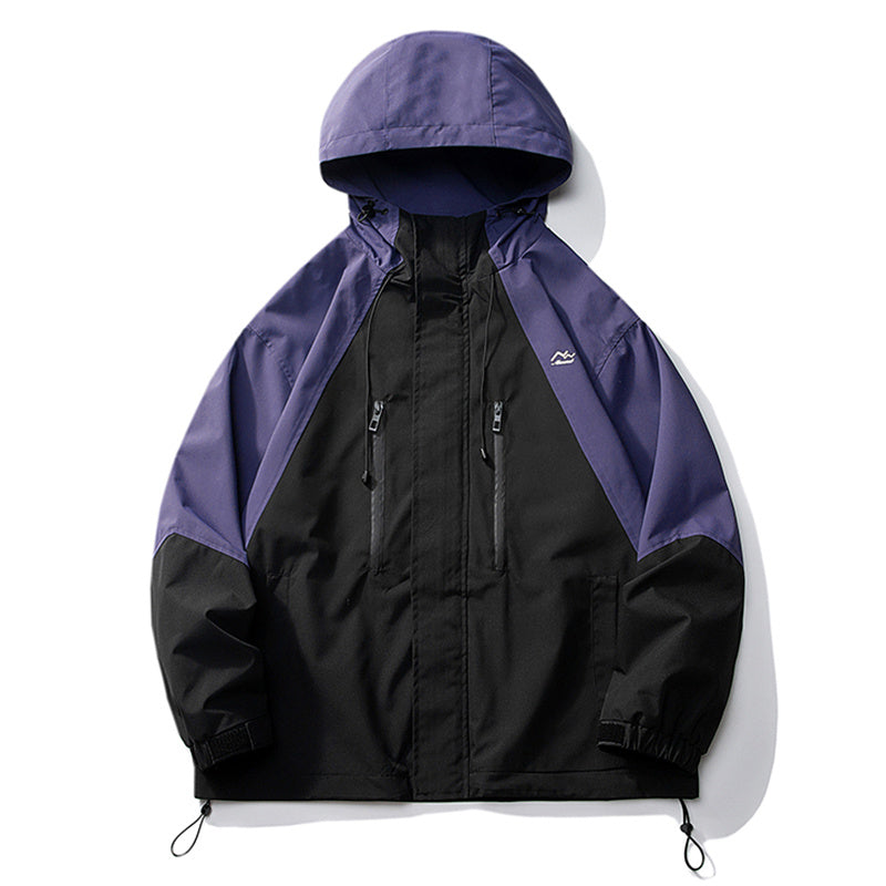 Classic Fashion Colorblock Shell Jacket Men