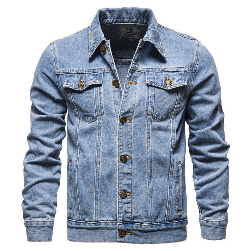 Men's Denim Jacket Cotton Casual Slim Jacket