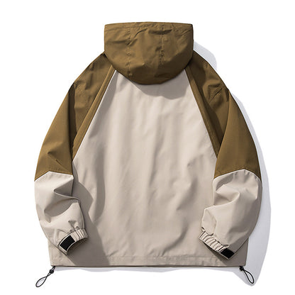 Classic Fashion Colorblock Shell Jacket Men