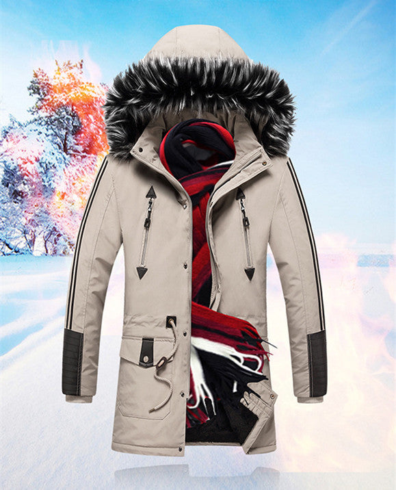 Hooded warm cotton jacket