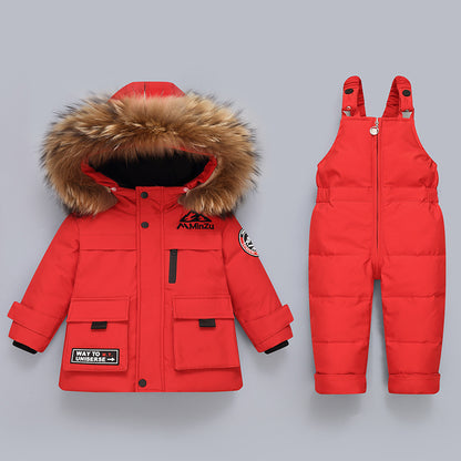 Winter Baby Down Jacket Two Piece Set Kids Down Jacket