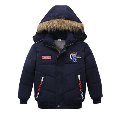 Small And Medium Sized Boys Cotton Padded Jackets