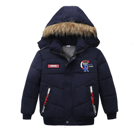 Small And Medium Sized Boys Cotton Padded Jackets