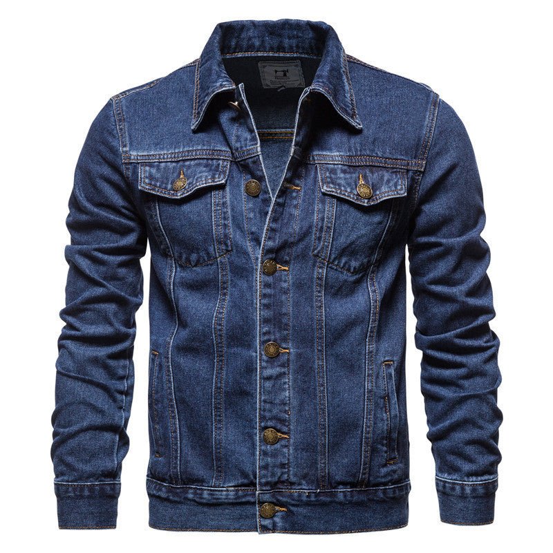 Men's Denim Jacket Cotton Casual Slim Jacket
