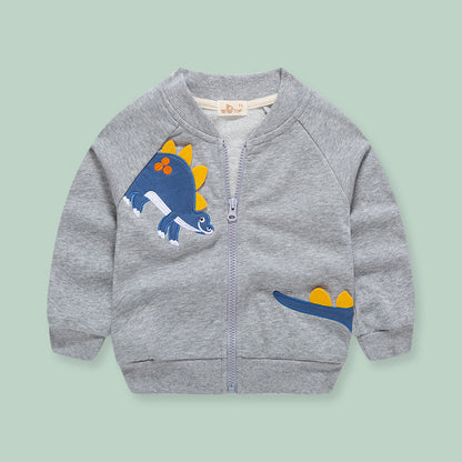 Zipper Jacket Foreign Style Casual Baby Jacket Cardigan