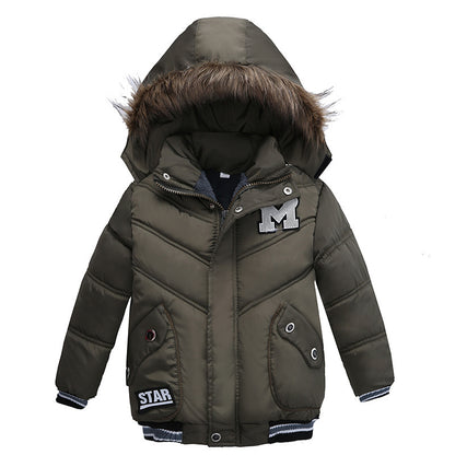 Small And Medium Sized Boys Cotton Padded Jackets