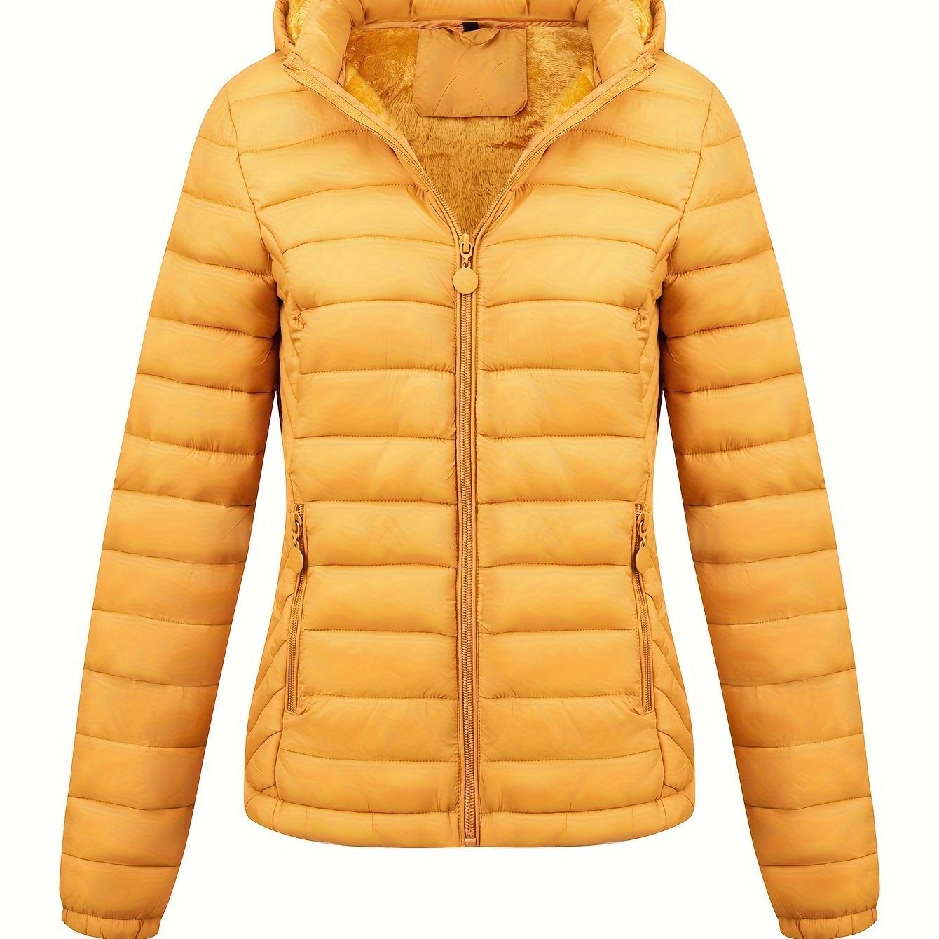 Women's Lightweight Hooded Winter Jacket Nylon