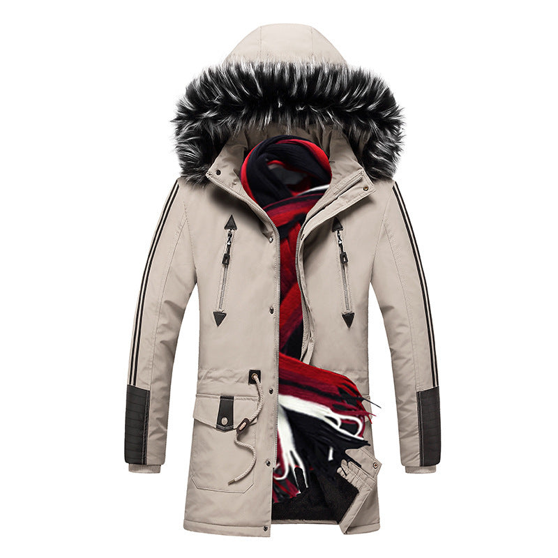 Hooded warm cotton jacket