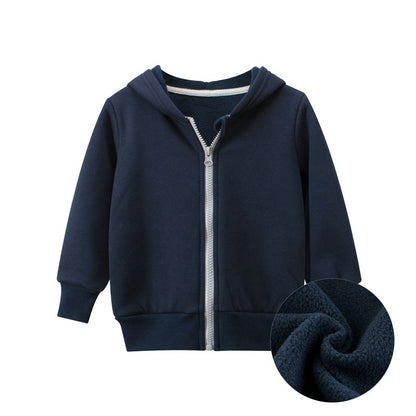 Children's Jacket Zipper Sweater Fleece Baby Cothes