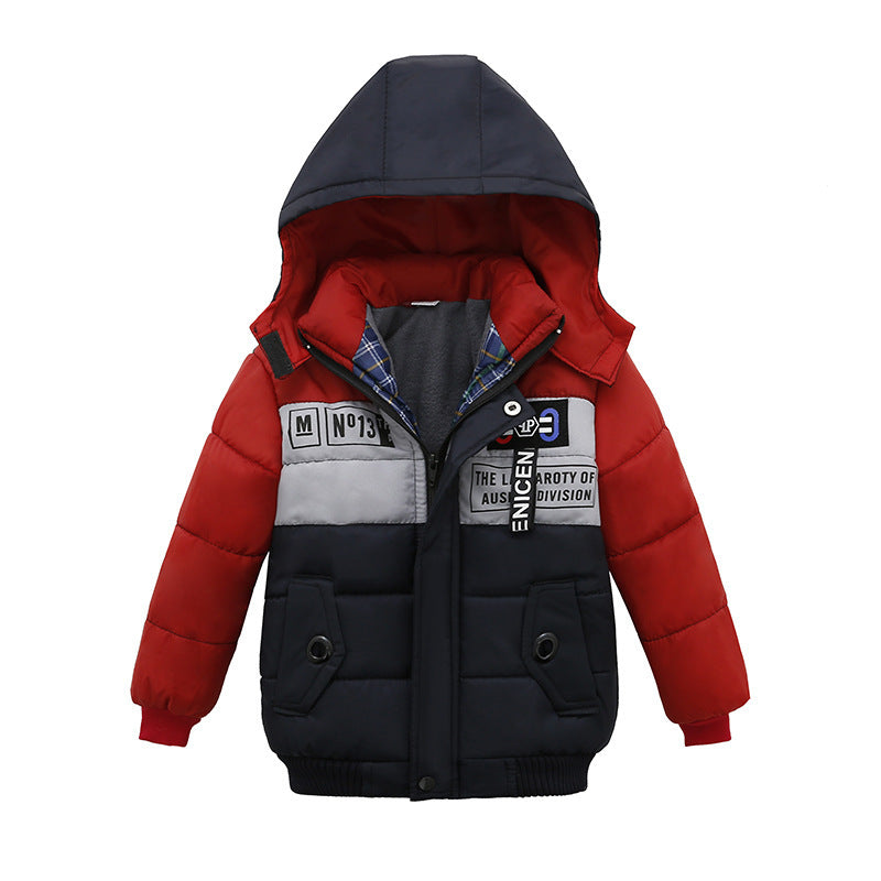 Small And Medium Sized Boys Cotton Padded Jackets