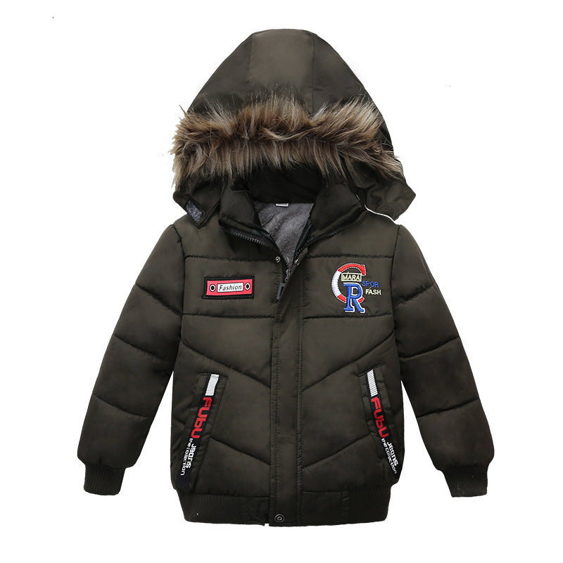 Small And Medium Sized Boys Cotton Padded Jackets