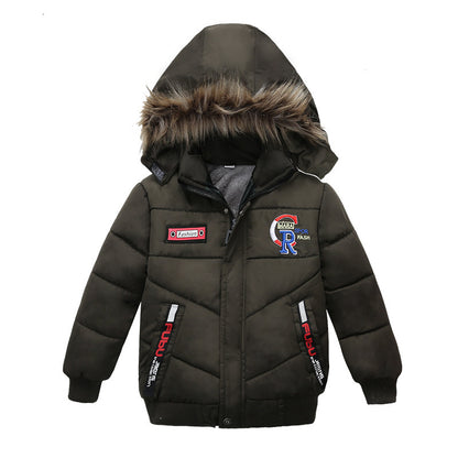Small And Medium Sized Boys Cotton Padded Jackets