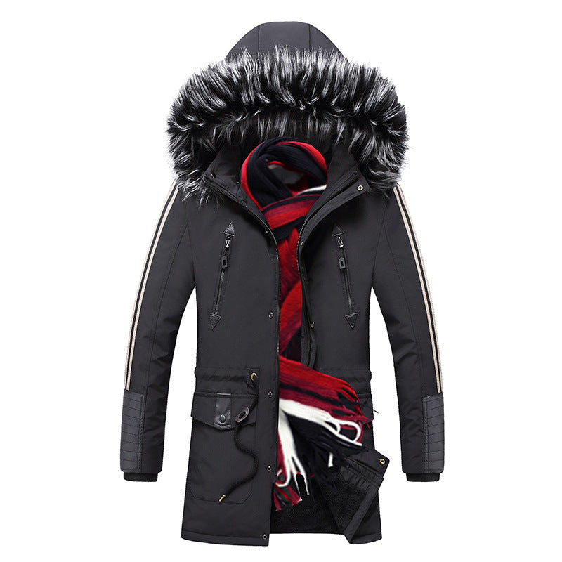 Hooded warm cotton jacket