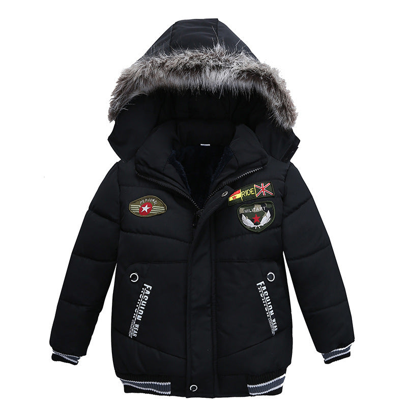 Small And Medium Sized Boys Cotton Padded Jackets