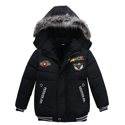 Small And Medium Sized Boys Cotton Padded Jackets