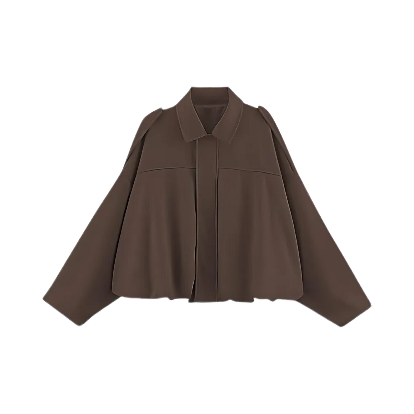 Women's Focus Said Jackets Fashion Decoration Winning Winter Open Front Crop Jacket