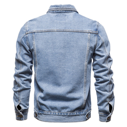 Men's Denim Jacket Cotton Casual Slim Jacket