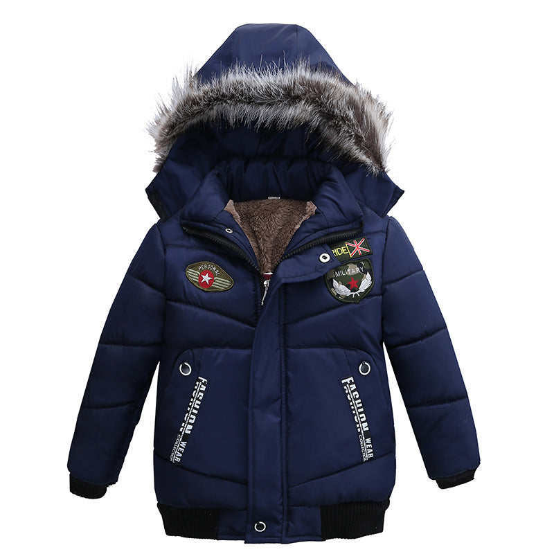 Small And Medium Sized Boys Cotton Padded Jackets