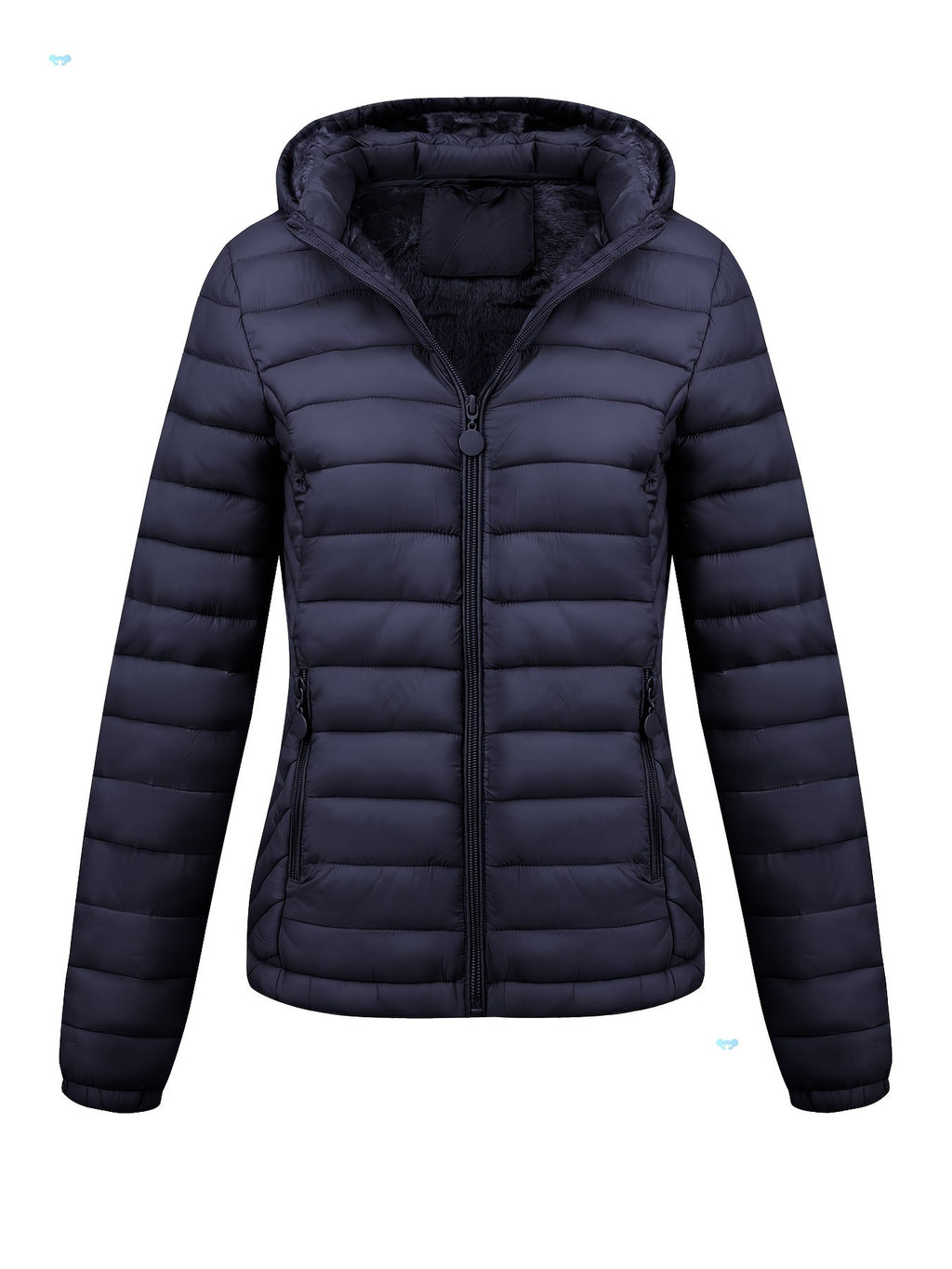 Women's Lightweight Hooded Winter Jacket Nylon Material