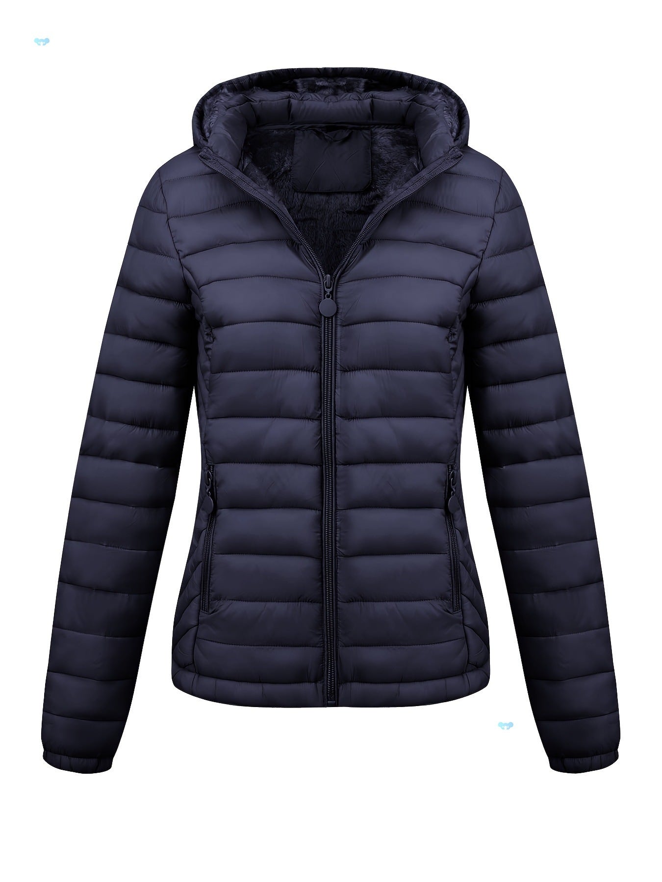 Women's Lightweight Hooded Winter Jacket Nylon