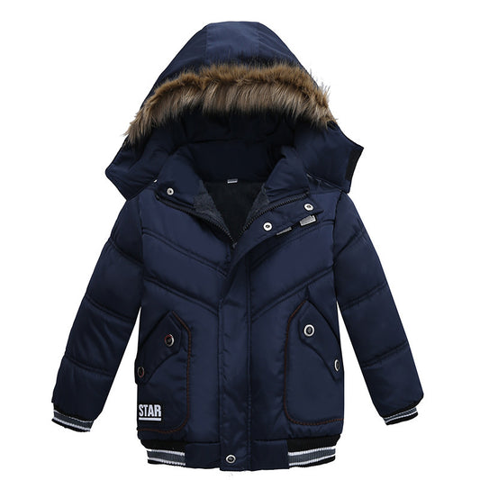 Small And Medium Sized Boys Cotton Padded Jackets