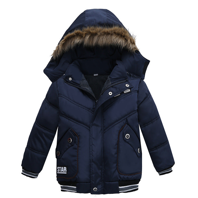 Small And Medium Sized Boys Cotton Padded Jackets
