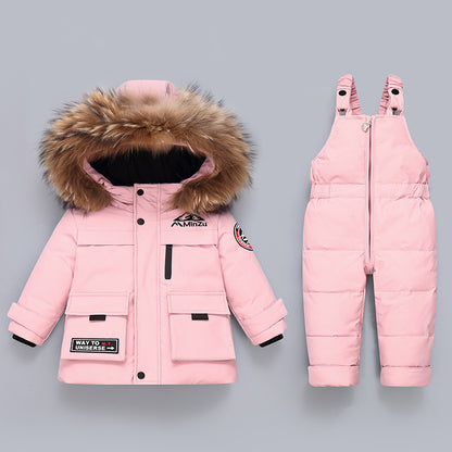 Winter Baby Down Jacket Two Piece Set Kids Down Jacket