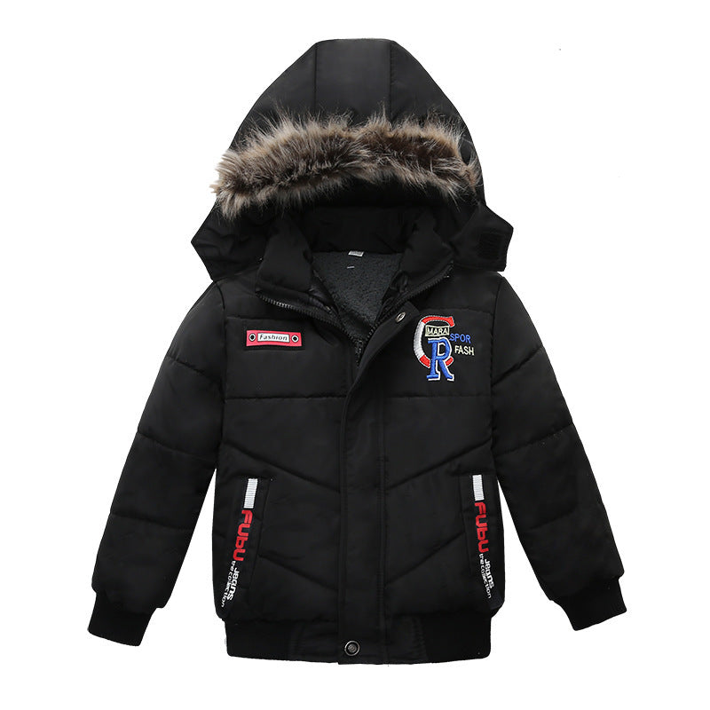 Small And Medium Sized Boys Cotton Padded Jackets