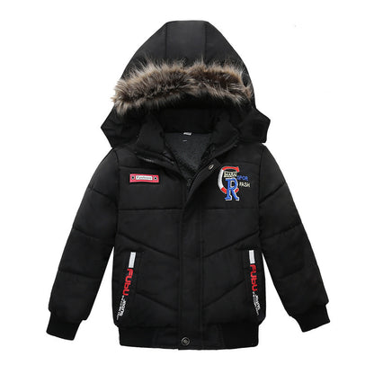 Small And Medium Sized Boys Cotton Padded Jackets