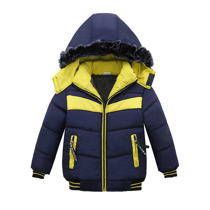 Small And Medium Sized Boys Cotton Padded Jackets